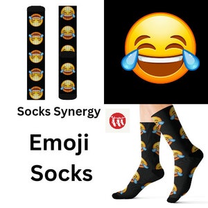 Laughing emoji Socks personalized gift