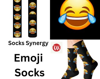 Skrattande emoji strumpor personlig present