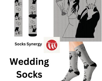PIÙ VENDUTI Calzini da sposa Regalo personalizzato Fidanzamento Divertente Fantastico Trendy Regalo Presente Festa Donna Uomo Personalizzato Modello Damigella Testimone