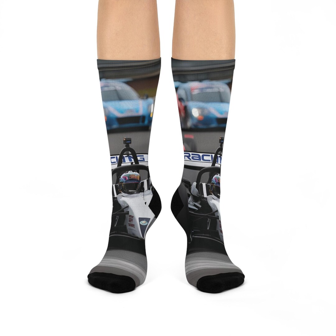 Motorcycle Racing Socks Racing Theme Cushioned Crew Socks, Gifts for Motorsport Fans ...