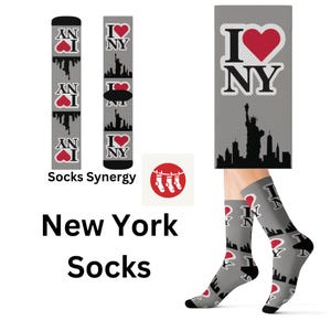 Uwielbiam spersonalizowany prezent New York Socks