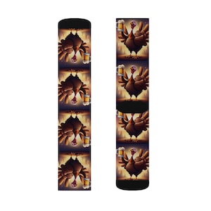 Fun Thanksgiving Socks, Cozy Holiday Accessories, Gifting for Friends and Family, Unique Fall Fashion, Novelty Holiday Socks