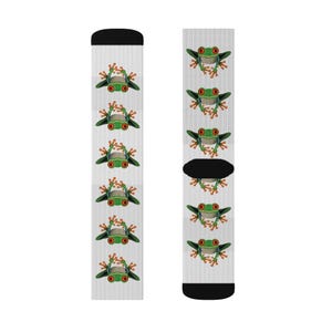 Whimsical Frog Socks, Fun Dress Socks, Unique Gift for Nature Lovers, Cozy Accessories, Ideal for Christmas and Birthdays