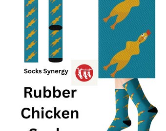 CALZINI DI GOMMA A FORMA DI POLLO PIÙ VENDUTI, REGALO PERSONALIZZATO, DIVERTENTE, ALLA MODA, REGALO PER FESTE, DONNA, UOMO, PERSONALIZZATO, MODELLO LAVORO, ABITO, NOME, DATA
