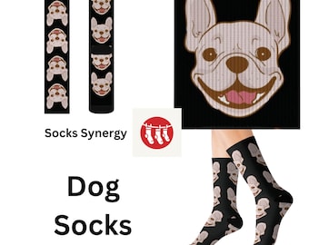 TOP SELLER French Bulldog Socks personalized gift dog face fun cool trendy gift present holiday women's men's custom pattern dog lover gift