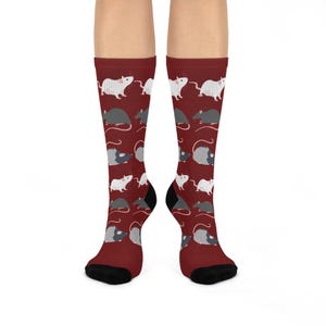TOP SELLER Rats Socks personalized gift rat lover gift fun cool trendy gift present holiday women's men's custom pattern image 2