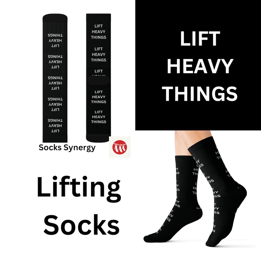 Things Socks TOP SELLER Lift Heavy Things Socks Gym Personalized Gift Custom Name ...
