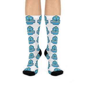 Pickleball Cushioned Crew Socks | Sporty and Fun Socks for Players and Fans, Gift for Athletes, Ideal for Game Days, Active Lifestyle
