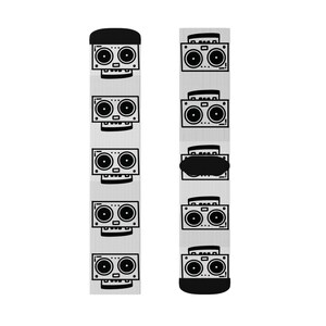 Retro Stereo Pattern Socks | Cozy Gift, Fun Fashion Accessories, Sock Gift for music lovers, Birthday Present,