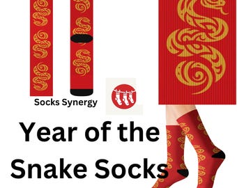 Chinese New Year Snake Socks personalized gift