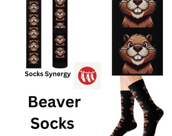 Beaver Socks personalized gift