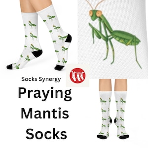 Gottesanbeterin Socken personalisiertes Geschenk