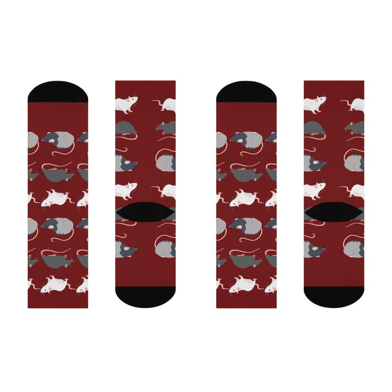 TOP SELLER Rats Socks personalized gift rat lover gift fun cool trendy gift present holiday women's men's custom pattern image 4