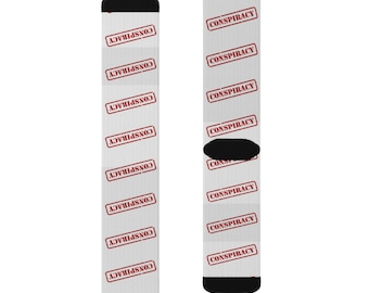 Conspiracy Socks, Funny Gift for Trendy Friends, Quirky Casual Wear, Perfect for Parties and Loungewear, Unique Stocking