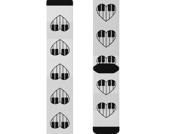 Music Lover's Socks | Creative Gift for Musicians, Unique Patterned Socks for Concerts, Cute Sock Gifts, Stylish Footwear