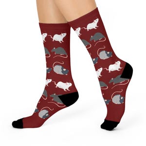 TOP SELLER Rats Socks personalized gift rat lover gift fun cool trendy gift present holiday women's men's custom pattern image 3