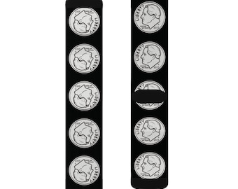 Calcetines Dime Socks Calcetines únicos, regalo divertido para coleccionistas de monedas, lindo patrón en blanco y negro, moda acogedora para uso diario, regalos excéntricos para