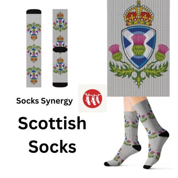 Chaussettes d'Ecosse, cadeau personnalisé Chaussettes écossaises