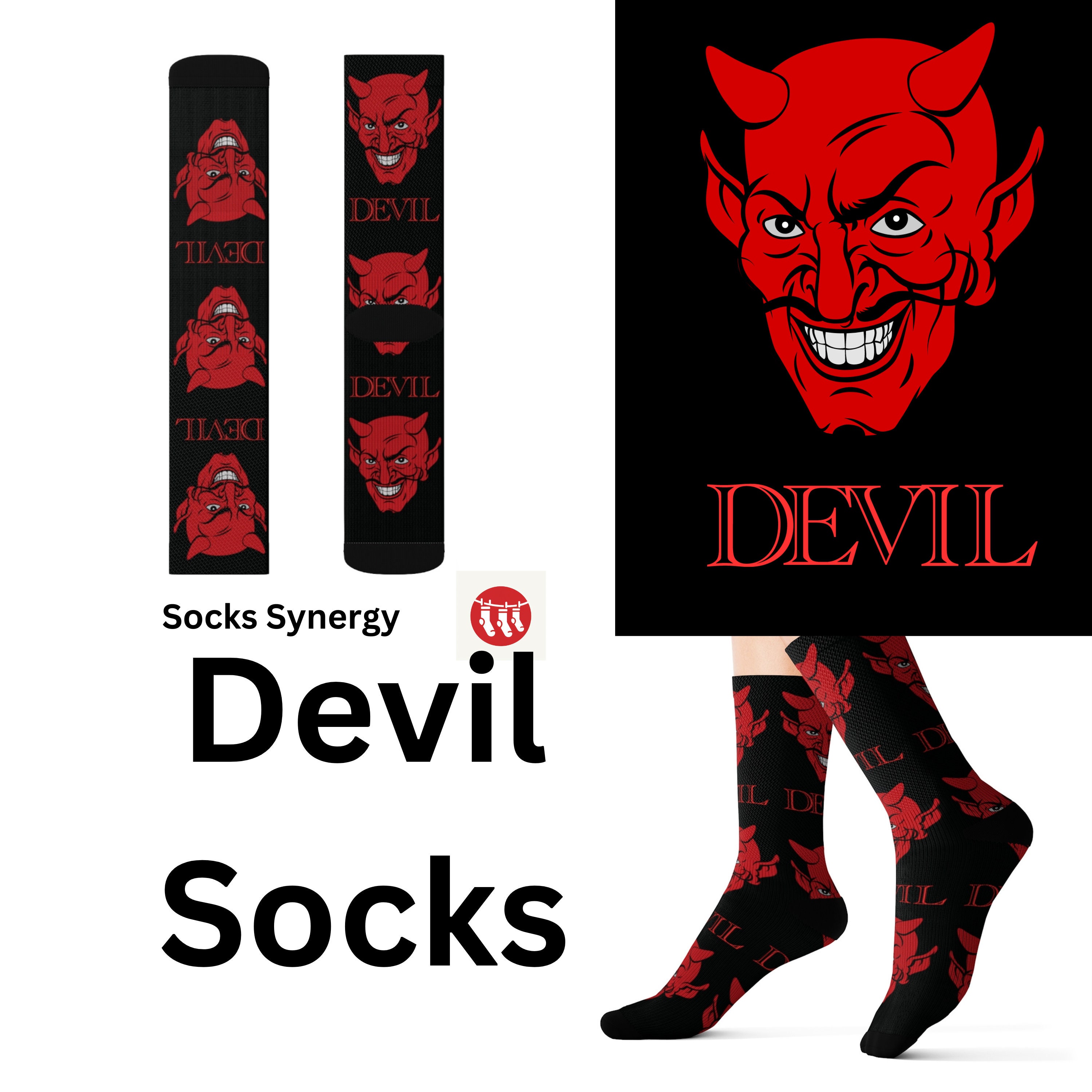 Satanic Socks - Etsy