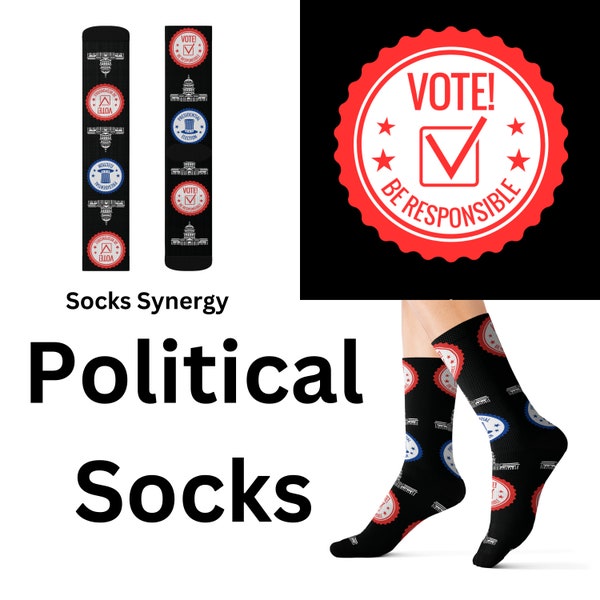 MEILLEURE VENDEUR Capitale vote pour l'élection présidentielle Chaussettes cadeau tendance cadeau personnalisé motif homme femme prénom personnalisé date