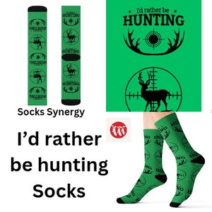 TOP SELLER Id eher Jagd Socken personalisiert Geschenk Spaß cooles trendy Geschenk damen Männer benutzerdefinierte Muster Jagdverein