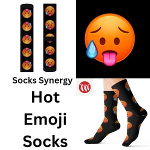 TOP SELLER Hot Emoji Socks personalized gift fun cool trendy gift present holiday customized name date women&#39;s men&#39;s pattern