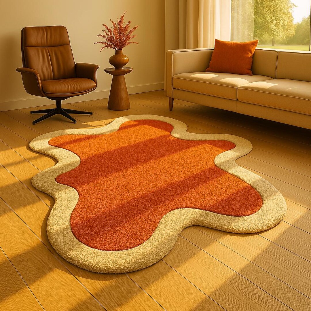 Handmade Abstract Rug Hand Tufted Area for Nursery Room Decor Area Rug ...