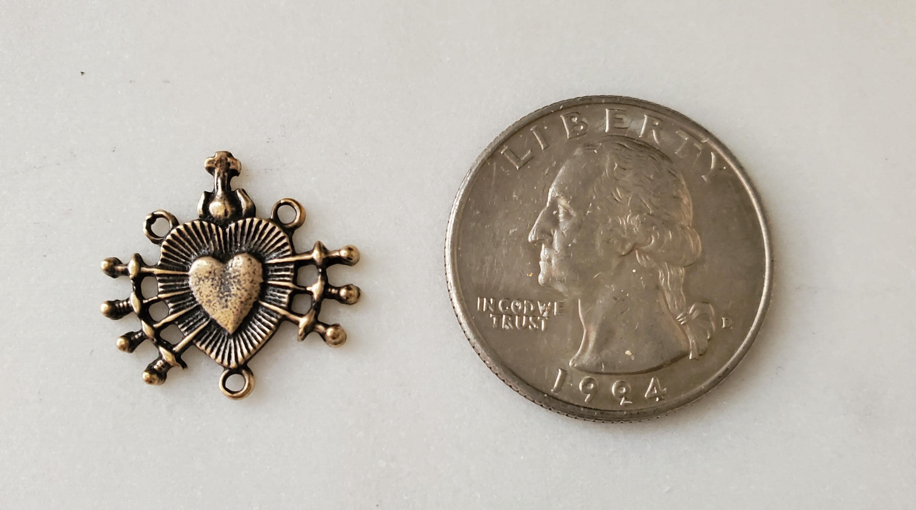 Small Seven Sorrows of Mary, Heart Pierced by Swords, Heirloom