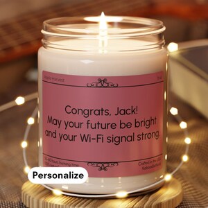 Lustiges Abschlussgeschenk mit Personalisierung für Bachelor-Grad-Geschenk Master-Grad-Geschenk Benutzerdefinierte graduiertengeschenk Lustige Kerze vorhanden