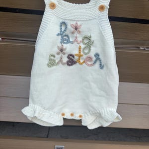Big sister romper, pregnancy announcement, big sister outfit, little sister outfit, big sister shirt, big sister dress, custom romper