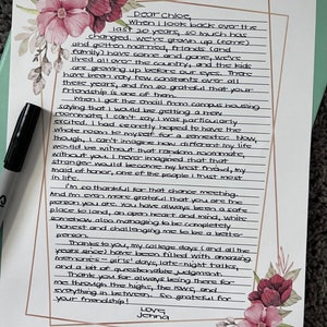 Handwritten letter, handwritten note, hand written letter, hand written note, love letter, wedding letter, anniversary letter, handwriting