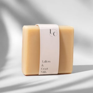 Jabón en barra de sebo y leche de cabra: nutritivo, exfoliante y perfecto para pieles sensibles
