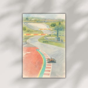 Mclaren f1 Watercolor Print F1 Wall Art, Formula racing poster, Formula 1 Poster, Mclaren F1 Poster, F1 Art, Formula One Wall art, F1 Spa