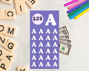ALPHABET SAVINGS CHALLENGE, Alpha Challenge Letter A, low budget challenge, mini savings challenge, fun challenge, letter challenge