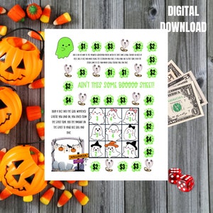 HALLOWEEN SAVINGS CHALLENGE, Ain&#39;t This Some Boooo Sheet Savings Challenge, dice challenge, fun challenge, ghost challenge