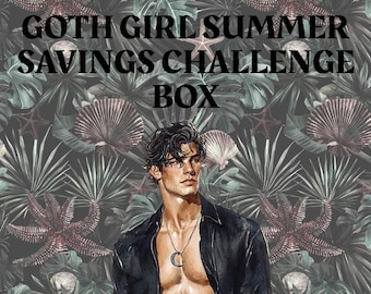 SAVINGS CHALLENGE BOX, Goth Girl Summer Savings Challenge Box, box challenge, goth box challenge, summer challenge, summer box challenge