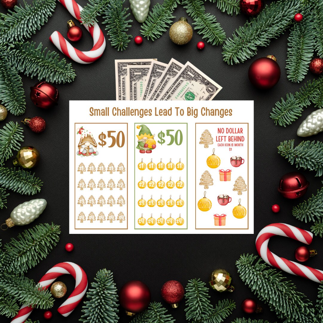 Small Challenges LOW BUDGET CHALLENGE, Small Challenges Lead to Big Savings, Christmas ...