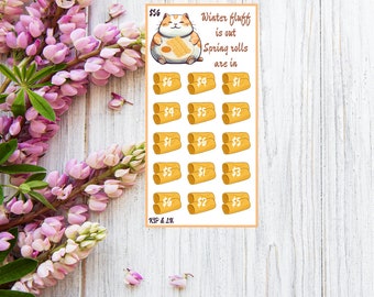 MINI SAVINGS CHALLENGE, Winter Fluff Is Out Spring Rolls Are In Mini Savings Challenge, spring challenge, spring roll challenge