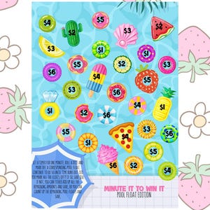 SPARUTMANINGSSPEL, Minute To Win It Pool Float Edition Sparutmaningsspel, poolfloatutmaning, poolutmaning, vatten, pool, flottör