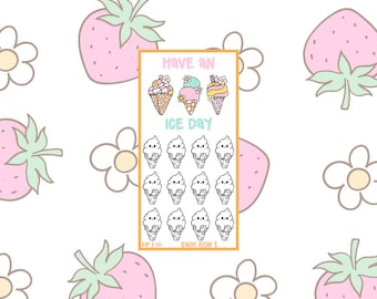 MINI SAVINGS CHALLENGE, Have An Ice Day Mini Savings Challenge, ice cream challenge, summer challenge, ice cream cone,