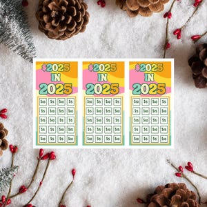2025 SAVINGS CHALLENGE , Save 2025 in 2025 Savings Challenge Bundle, monthly savings challenge, low denomination challenge,