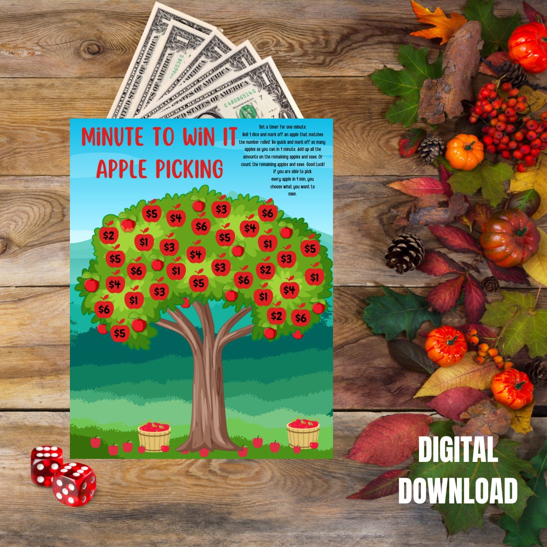 FALL SAVINGS CHALLENGE, Apple Picking Savings Challenge, Minute to Win ...