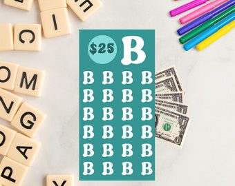 ALPHABET SAVINGS CHALLENGE, Alpha Challenge Letter B, mini savings challenge, fun challenge, low budget challenge, letter challenge,