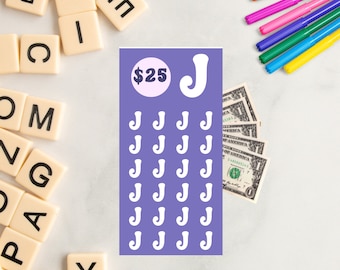 ALPHABET SAVINGS CHALLENGE, Alpha Challenge J, mini savings challenge, low budget savings challenge, fun challenge