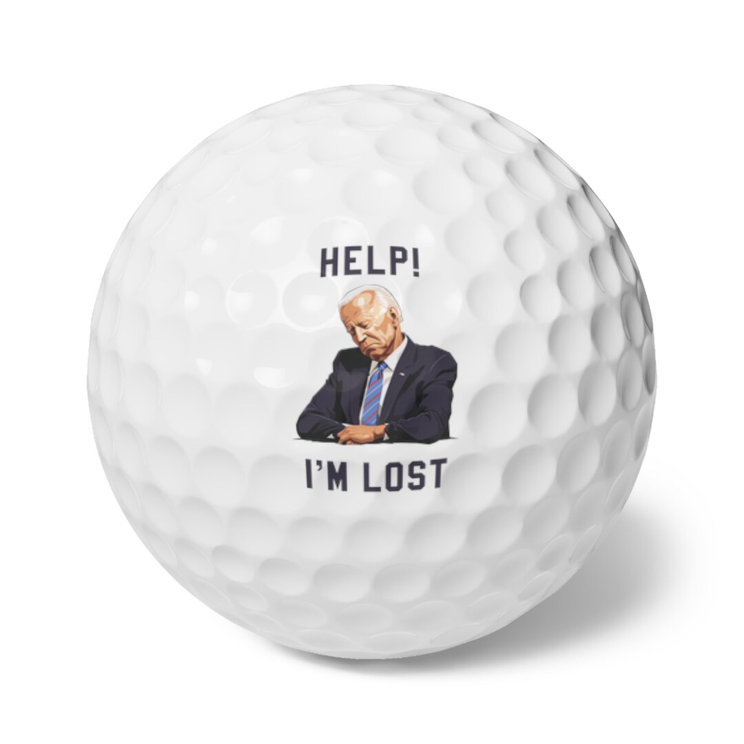 Funny Help I'm Lost Joe Biden Golf Ball 6 GOLF BALLS Joe Etsy