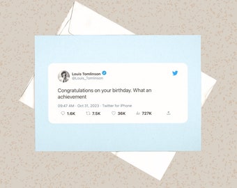 LT Happy Birthday Tweet Greeting Card