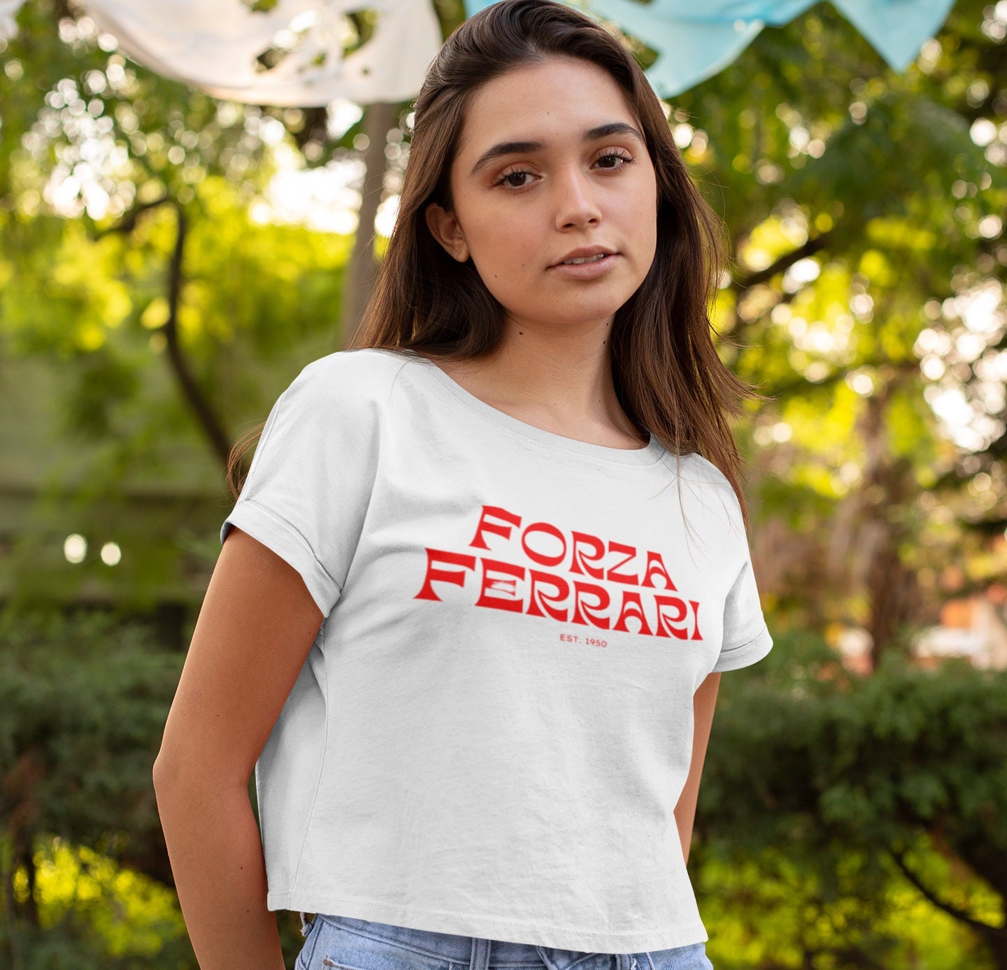 ferrari t shirt white