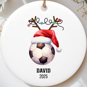 soccer ornament, soccer ornament team, soccer gifts, custom christmas ornament, personalized ornament, soccer team personalized ornament