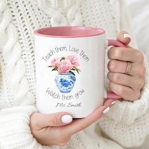 Personalized Teacher Mug Daycare Teacher Gift Ideas, Preschool Thank You Gift, Custom Teacher Gift for Teacher Back to School Thank You Mug