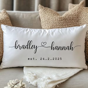 Wedding Gift, Wedding Gifts, Personalized Pillow, Newlywed Gift, Engagement Gift, Rustic Wedding Gift, Bridal shower Pillow, Gift for bride